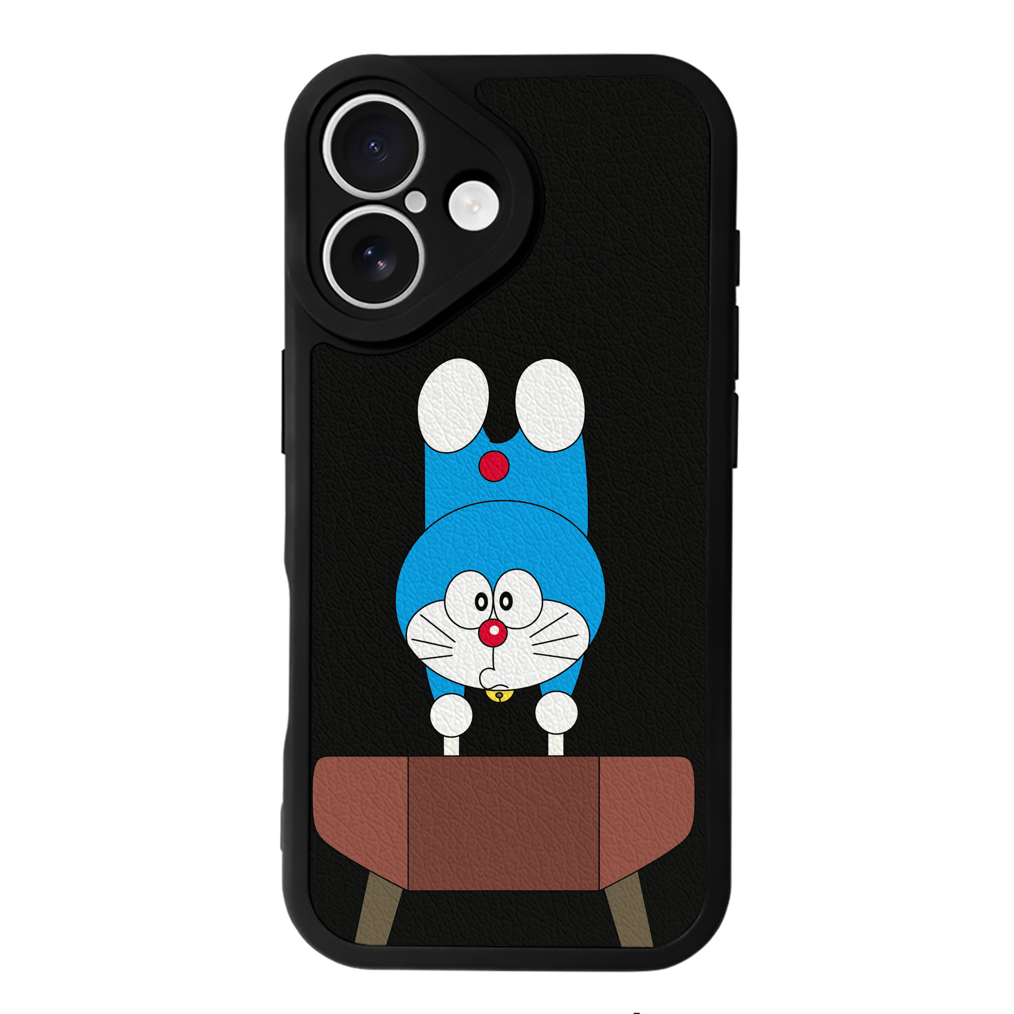 （画像用） ドラえもん Doraemon 【iPhone 16シリーズ対応】シリコンスマホケース（レザー調） 材質：シリコン